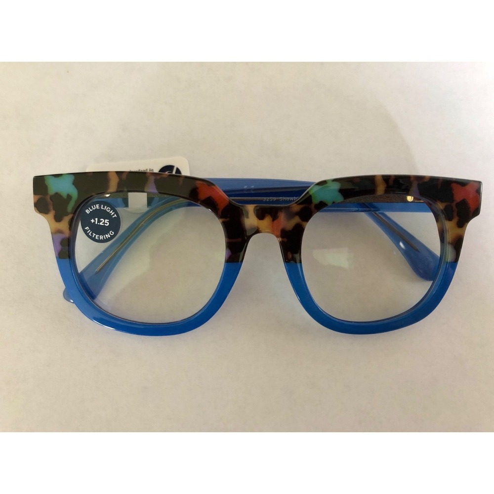 New Showbiz Blue Peepfetti Peepers blue light filter readers +1.25